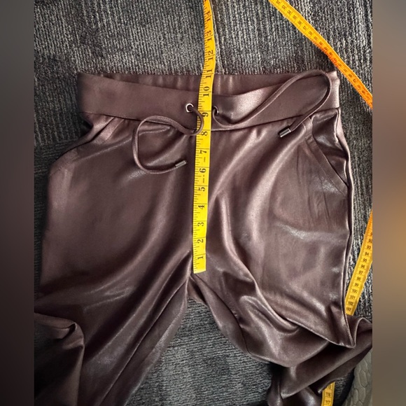 RACHEL ZOE Faux Leather Coated women’s Leggings Brown Stretch Pants, SIZE XS - Picture 9 of 13